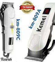 Kemei KM-809A Digital Electric Rechargeable Professional Hair Clipper Trimmer