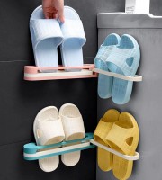 Product details of Wall Mount Slipper Holder Foldable Bathroom Rack Sliper Rack