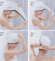 Women Quick-drying Shower Head Towel