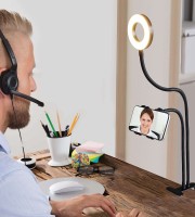 Cell Phone Holder with LED Light