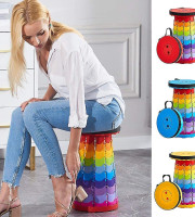 Outdoor Portable Rainbow folding chair.