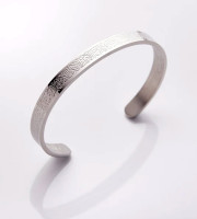Ayatul kursi Color Granted Silver Bangles-A62