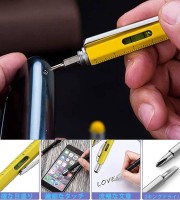 Multi tool Pen with Stylus, Level, Rulers, Screwdrivers